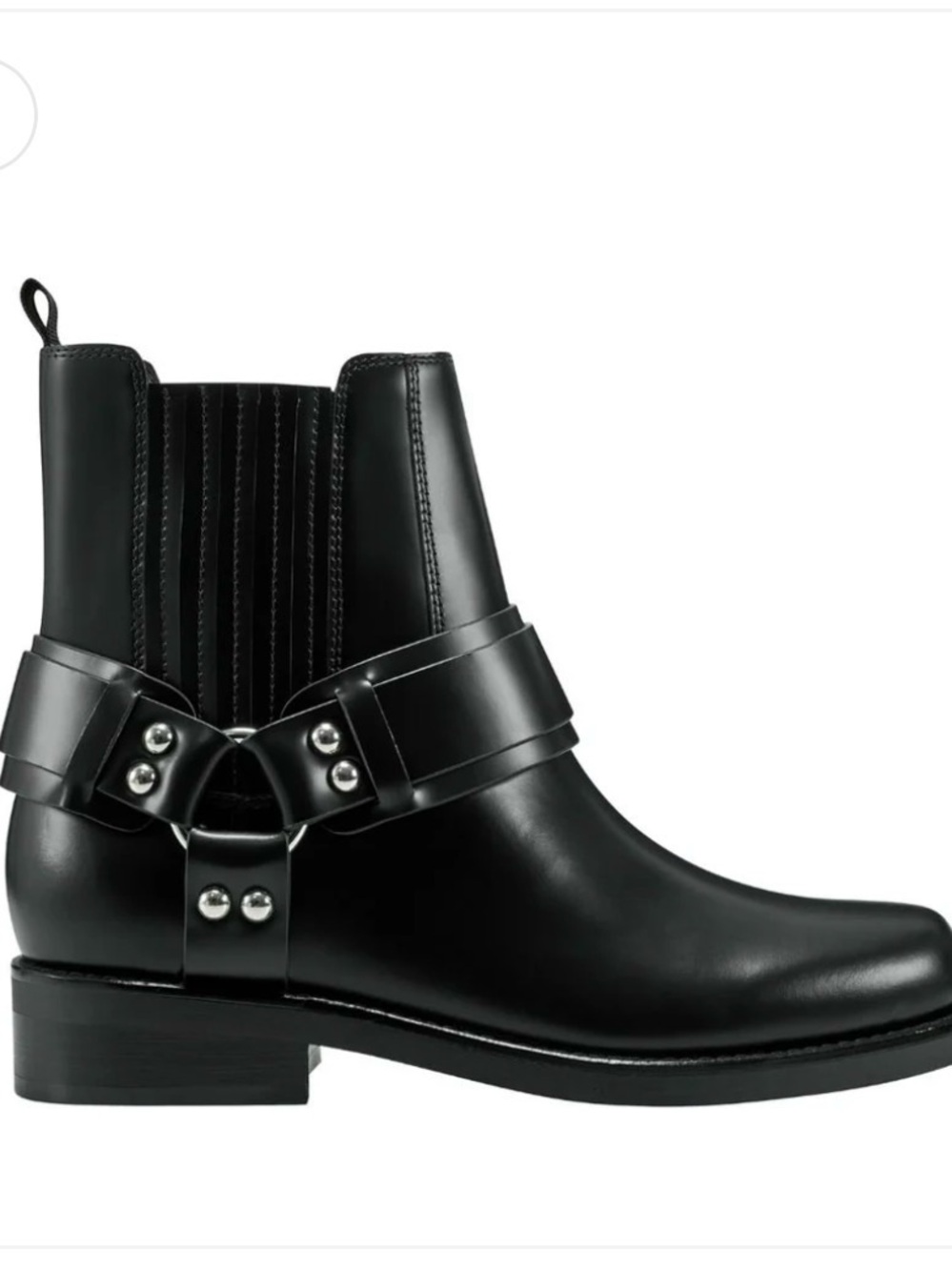 Mark Fischer Black Harness Chelsea Boot - Women's